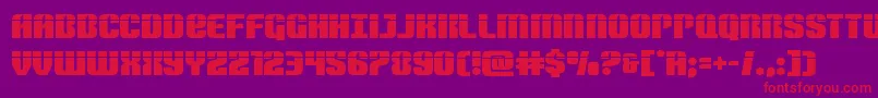 Nightwraithlaser Font – Red Fonts on Purple Background