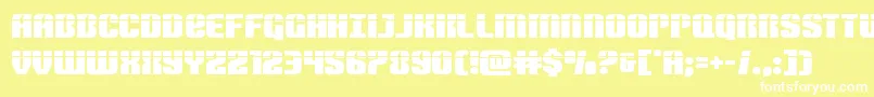 Nightwraithlaser Font – White Fonts on Yellow Background