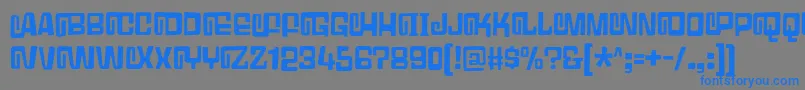 GumbleryDemo Font – Blue Fonts on Gray Background