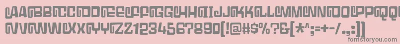 GumbleryDemo Font – Gray Fonts on Pink Background