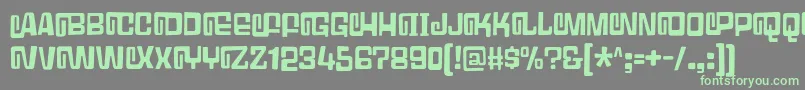 GumbleryDemo Font – Green Fonts on Gray Background