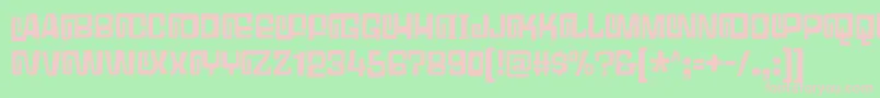 GumbleryDemo Font – Pink Fonts on Green Background