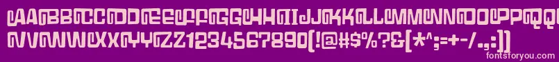 GumbleryDemo Font – Pink Fonts on Purple Background