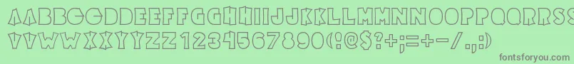 ElectricPickle Font – Gray Fonts on Green Background