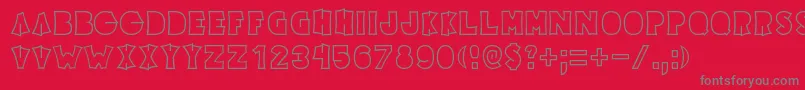 ElectricPickle Font – Gray Fonts on Red Background