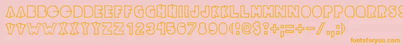 ElectricPickle Font – Orange Fonts on Pink Background