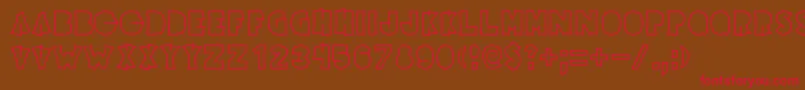 ElectricPickle Font – Red Fonts on Brown Background