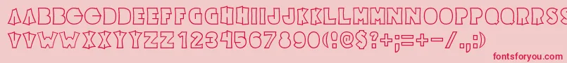 ElectricPickle Font – Red Fonts on Pink Background