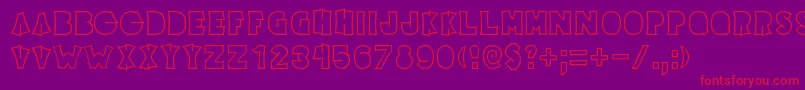 ElectricPickle Font – Red Fonts on Purple Background