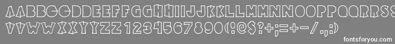 フォントElectricPickle – 灰色の背景に白い文字
