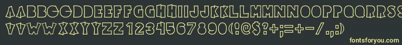 ElectricPickle Font – Yellow Fonts on Black Background