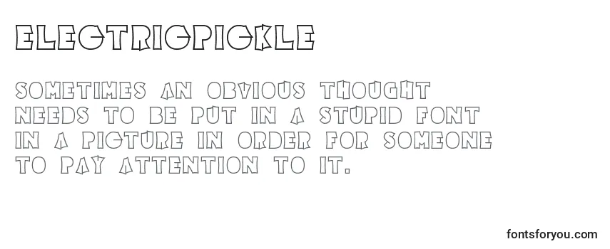 ElectricPickle Font