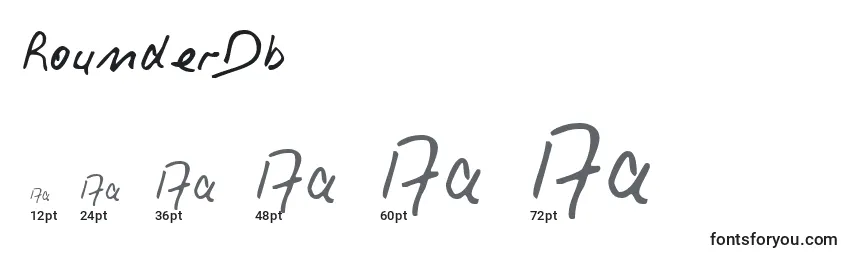 RounderDb Font Sizes