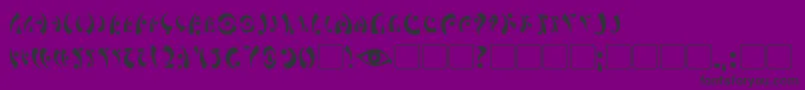 MarasEye Font – Black Fonts on Purple Background