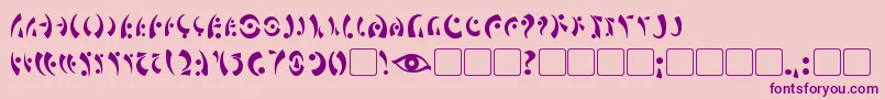 MarasEye Font – Purple Fonts on Pink Background