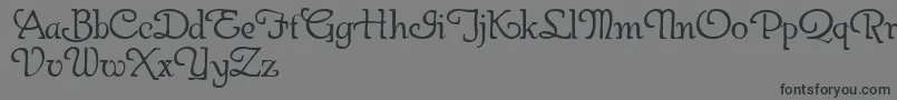 GaherisDemo Font – Black Fonts on Gray Background