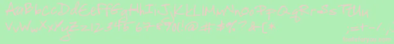 CelebrateTheDay Font – Pink Fonts on Green Background