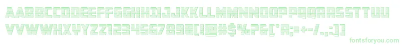 Buchananchrome Font – Green Fonts on White Background