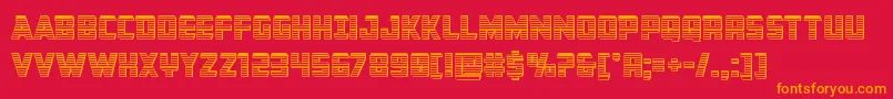 Buchananchrome Font – Orange Fonts on Red Background