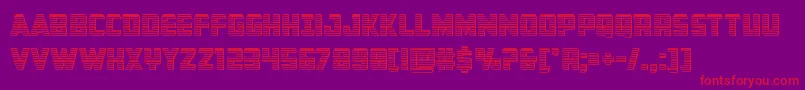 Buchananchrome Font – Red Fonts on Purple Background