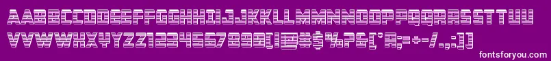 Buchananchrome Font – White Fonts on Purple Background