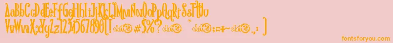 RioFrescataDemo Font – Orange Fonts on Pink Background