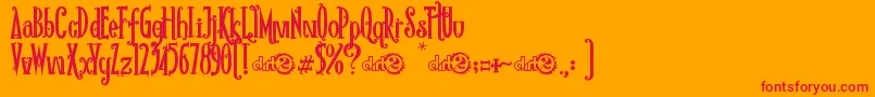 RioFrescataDemo Font – Red Fonts on Orange Background