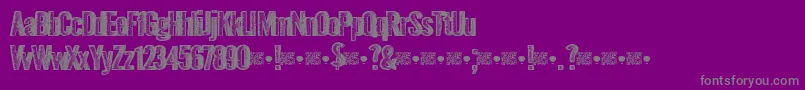 Beyondspace Font – Gray Fonts on Purple Background