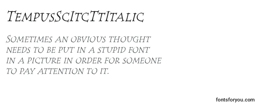 TempusScItcTtItalic Font