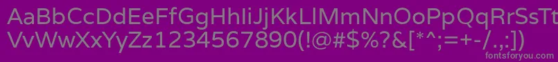 Шрифт VarelaRegular – серые шрифты на фиолетовом фоне