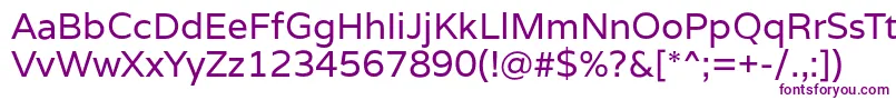 VarelaRegular Font – Purple Fonts on White Background