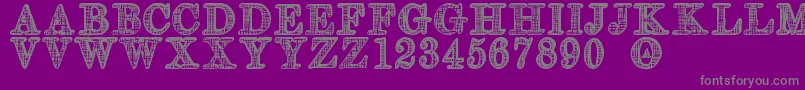 OlderSt Font – Gray Fonts on Purple Background