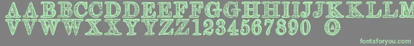 OlderSt Font – Green Fonts on Gray Background