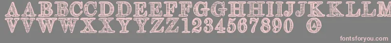 OlderSt Font – Pink Fonts on Gray Background