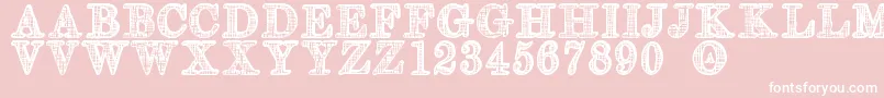 OlderSt Font – White Fonts on Pink Background