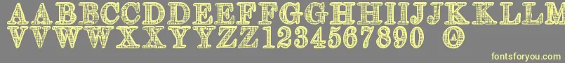 OlderSt Font – Yellow Fonts on Gray Background