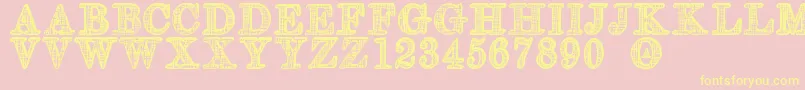 OlderSt Font – Yellow Fonts on Pink Background