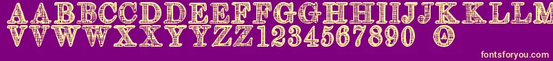 OlderSt Font – Yellow Fonts on Purple Background