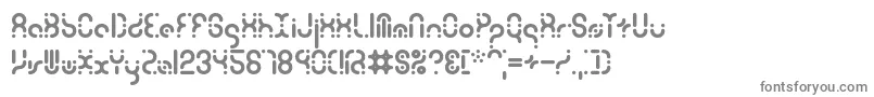 フォントZoetropeBrk – 白い背景に灰色の文字