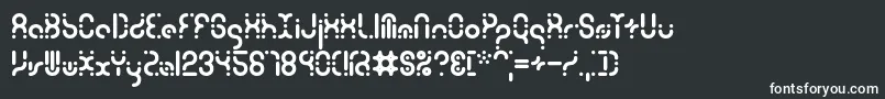 Шрифт ZoetropeBrk – белые шрифты на чёрном фоне
