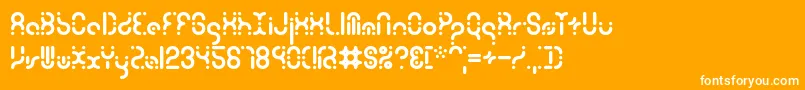 Подробнее о шрифте ZoetropeBrk Шрифт ZoetropeBrk – белые шрифты на оранжевом фоне
