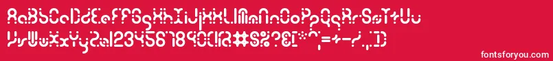 ZoetropeBrk Font – White Fonts on Red Background