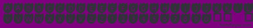 101Tulipz Font – Black Fonts on Purple Background