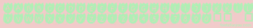 101Tulipz Font – Green Fonts on Pink Background