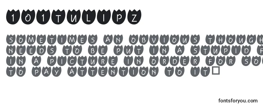 Review of the 101Tulipz Font
