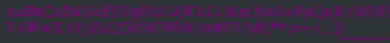 Losblauerreur Font – Purple Fonts on Black Background