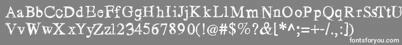 Losblauerreur Font – White Fonts on Gray Background