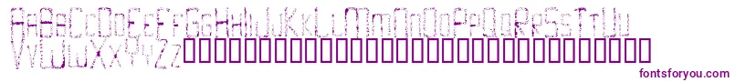 SkidmarksRegular Font – Purple Fonts on White Background