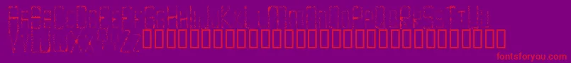 SkidmarksRegular Font – Red Fonts on Purple Background