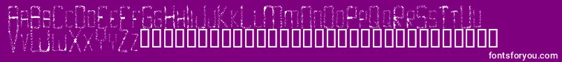 SkidmarksRegular Font – White Fonts on Purple Background